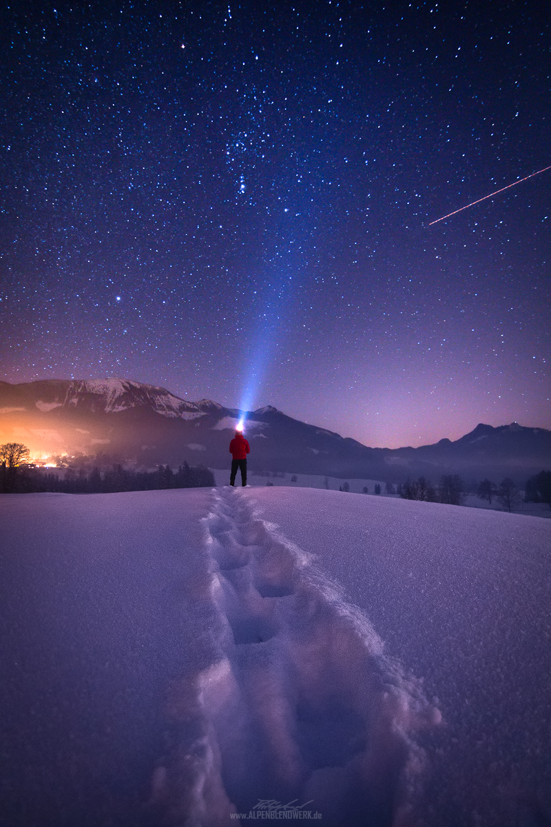 Nacht Sterne Samerberg